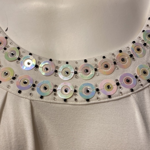 R womens Sag Harbor solid white stretch long sleeve plus size top 1X - Picture 2 of 4